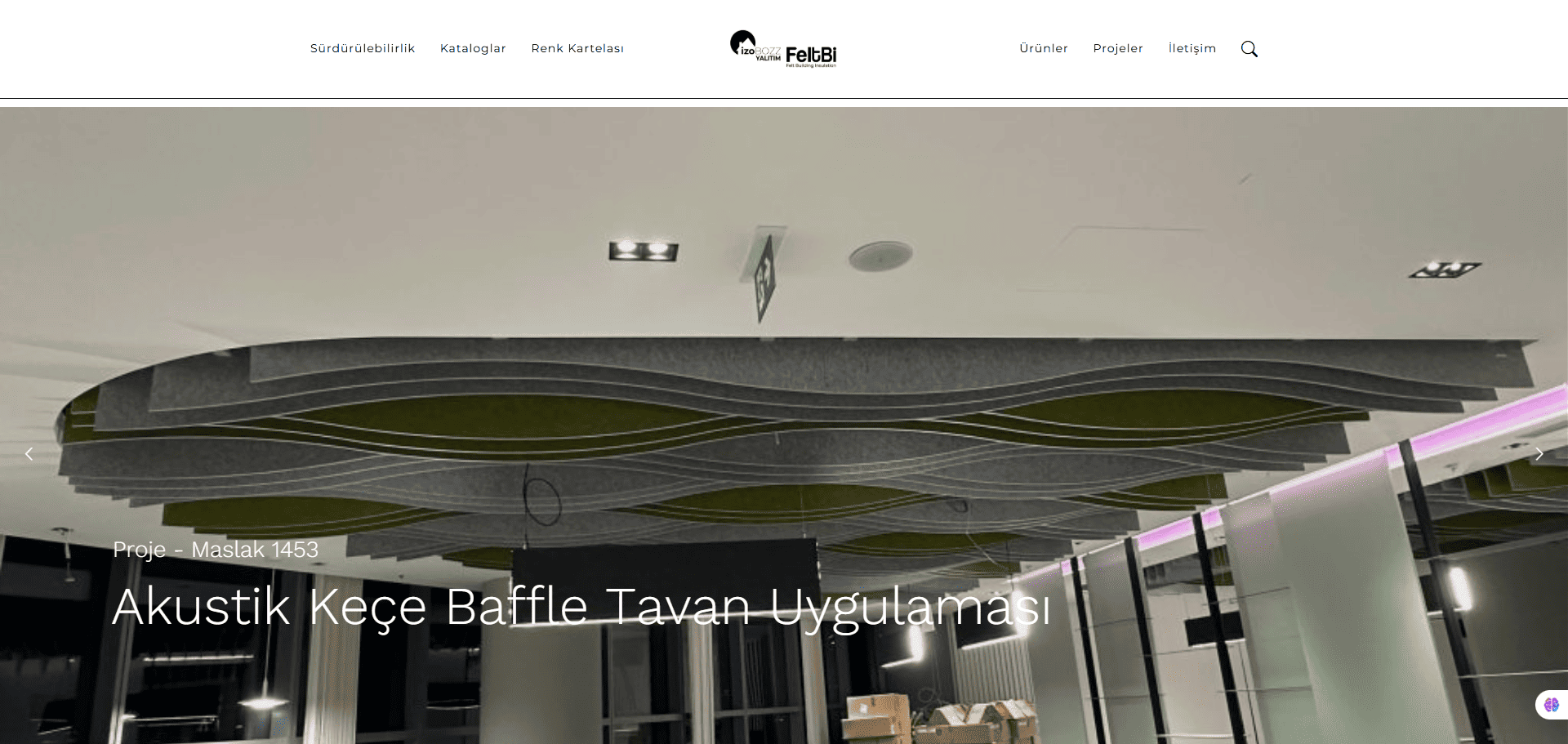 Akustik Keçe Web Sitesi Görseli